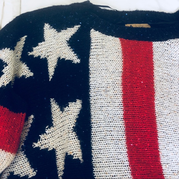 LF Katsumi American flag sequin sweater - Picture 2 of 5